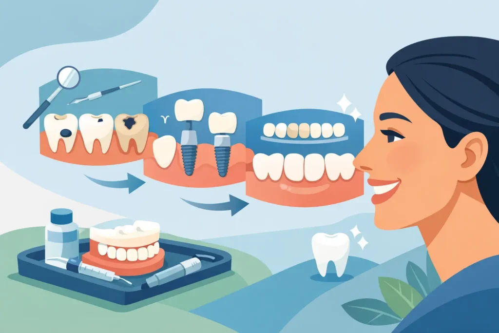 An Example of Staged Smile Restoration Care