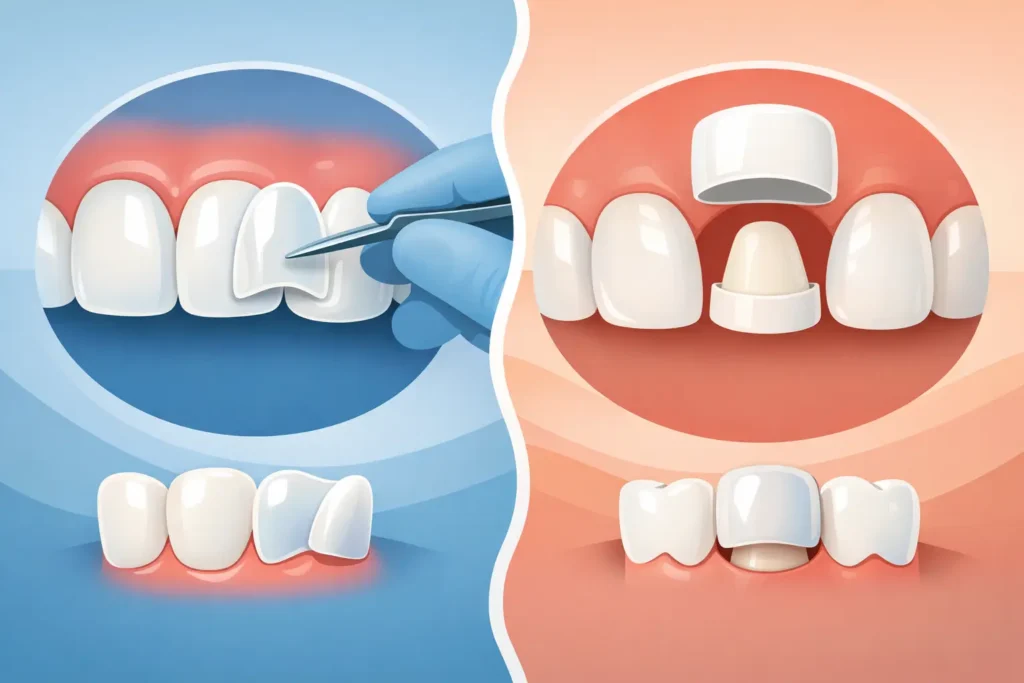 Veneers vs Crowns for Front Teeth